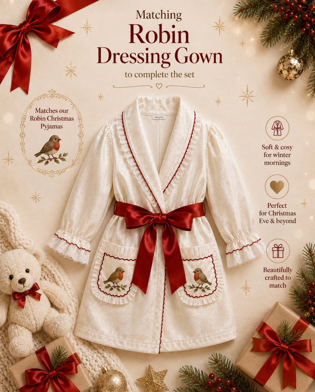 The Robin Pyjamas Set - Girls