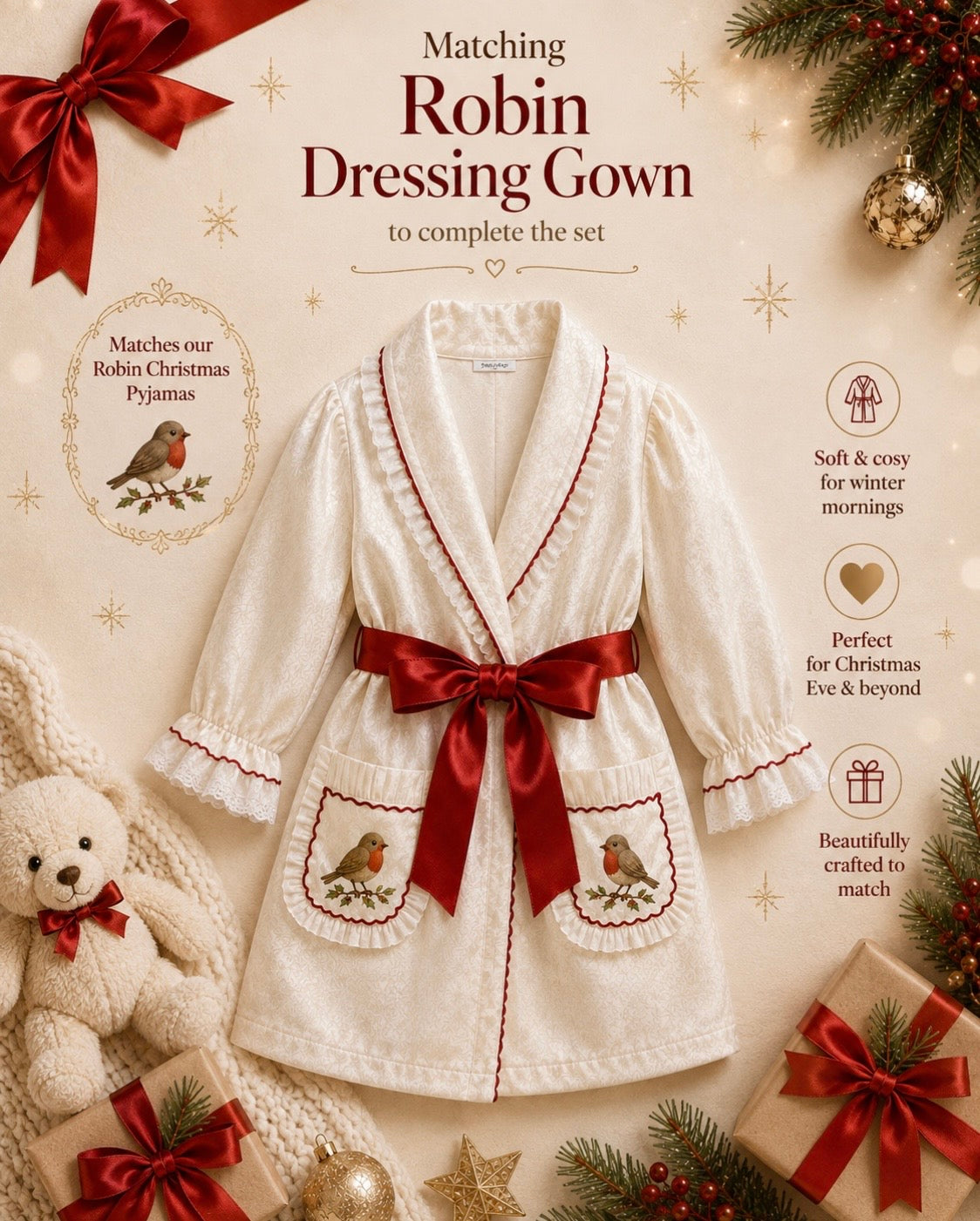 The Robin Pyjamas Set - Girls