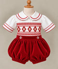 Red Christmas Romper
