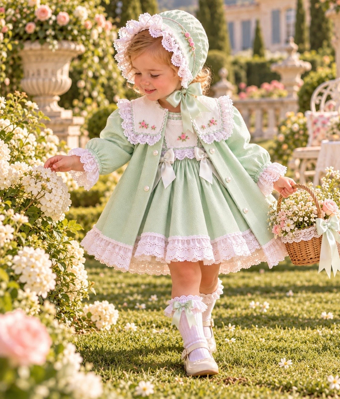 The Romantic Vintage Collection - Mint Dress Set