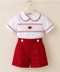 The English Rose Boys Smocked Set