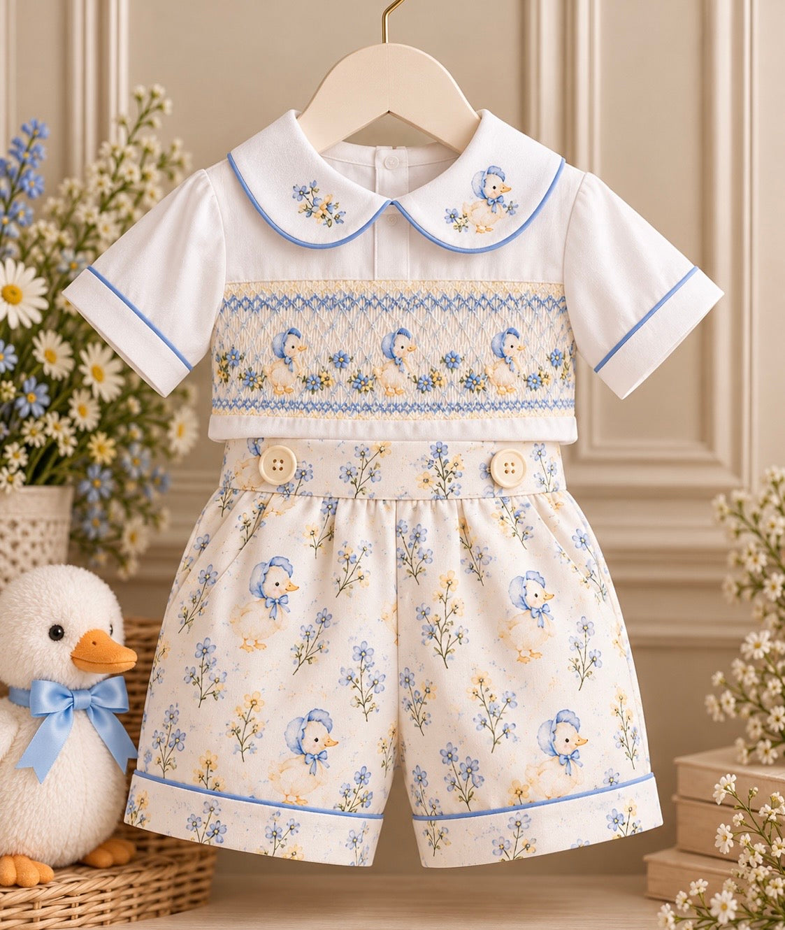 The Duckling Boys Smock Set