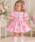 Once Upon A Dream Smock Dress - Pink